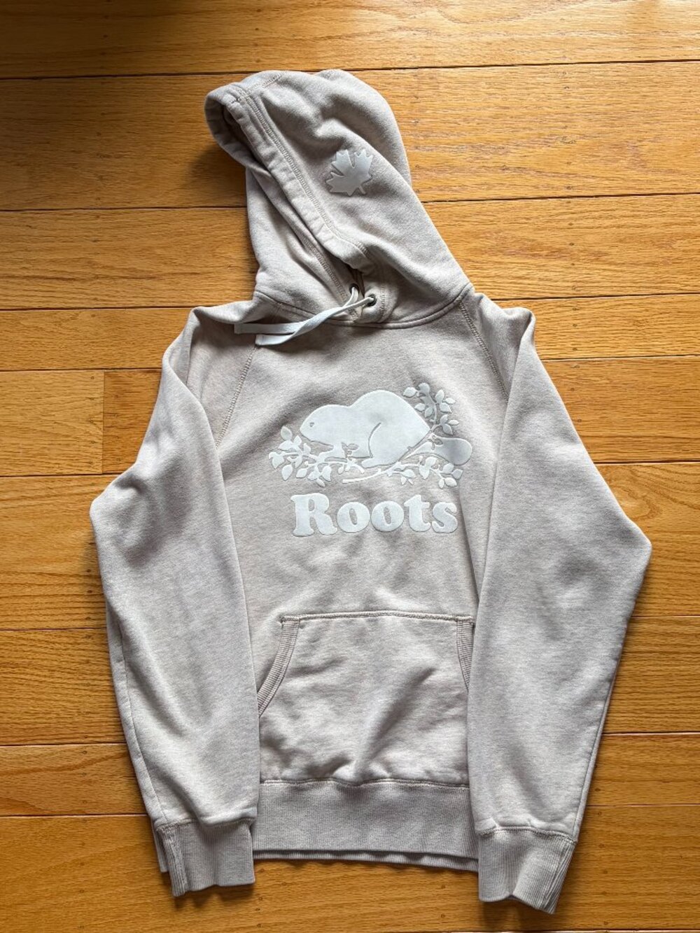 Roots Canada Beige Hoodie Small